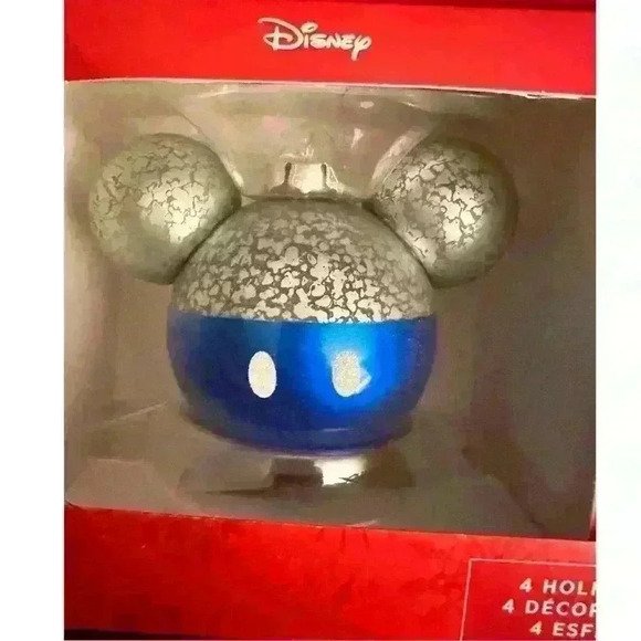Disney Mickey Mouse Ears Christmas Ornaments Set – Hallmark 4-Pack Holiday Decor - Picture 5 of 6